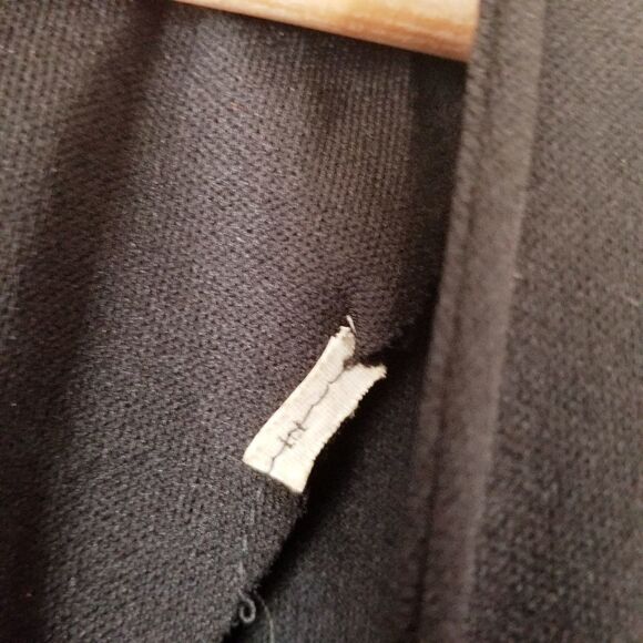 𝅺vintage 1970's Midi Black Flutter Fairie Sleeve Dress Size Medium - Picture 6 of 10